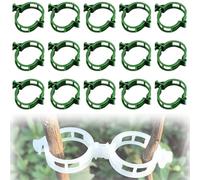 2025 Upgrade Thickened Secured Ecured Plastic Plant Support Clips, Reusable Fixing Clips For Climbing Plants, For Tomato Grape Vine Flowers Vegetables (100PCS,Green)
