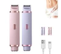 2025 Upgraded 3.0 Dual Head Razor, Electric Razors, 2 in 1 Wet & Dry Waterproof Electric Bikini Trimmer for Women, 90min Cordless Runtime,for Bikini,Legs, Wet/Dry, Body (MIX)