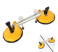 2025 Upgraded Adjustable Granite Seam Setter, floor gap fixer tool, with Adjustable Vacuum Suction Cup & Seam Leveling, Suitable for granite, stone, etc. (yellow,123 aluminum alloy)