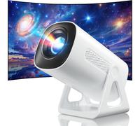 [2025 Upgraded & Android 11.0] Vidéoprojecteur, Mini Projecteur avec WiFi et Bluetooth, 4K 1080P Projecteur Portable, 270° Rotation Home Cinéma Star Rétroprojecteur pour Phone/PS5/HDMI/TV Stick/USB