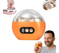 2025 Upgraded Electric Nail Clipper, 3 in 1 Electric Nail Clippers Multifunctional Fingernail Trimmer with 3 Adjustable Speeds Low Noise Lamp Lighting Polishing for Baby Kids Adults Seniors (Orange)