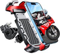 2025 Upgraded Phone Holder [Never Falls] [0 Shakes] [3 Installation] Motorcycle Phone Holder For Mountain Bike Scooter, 360° Rotation Phone Holder For 4.7-6.8 Inch Smartphone