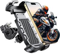 2025 Upgraded Phone Holder [Never Falls] [0 Shakes] [3 Installation] Motorcycle Phone Holder For Mountain Bike Scooter, 360° Rotation Phone Holder For 4.7-6.8 Inch Smartphone