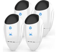 2025 Upgraded Ultrasonic Pest Repeller, Pest Control for Mice, Mosquito, Ant, Roach, Insects, Spider, Rodent, Ant, Electronic Plug in Bug Repellent - Safe and Silent for Human & Pets, 4 Packs