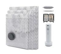 2025 Upgraded X7 Cordless Travel Vacuum Bag Set with Rechargeable air Pump, Vacuum Bags for Rechargeable Air Pump, Space Saver For Clothes And Clothing Travel (Pump+9Bags)
