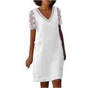 2025 Ventes Flash Robe Ete Femme Courte Fluide Grande Taille Pas Cher Mi-Longue Dress pour Fêter Elegante Boheme Max Robes de Soirée Confortable léger Décontractée Femmes Robe de Plage Vacances