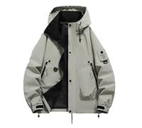 2025 Veste à capuche décontractée pour homme, vêtements de travail en plein air, coupe-vent, léger, confortable, durable, polyvalent, élégant, manteau automne-hiver pour un usage quotidien manteau