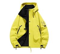 2025 Veste à capuche décontractée pour homme, vêtements de travail en plein air, coupe-vent, léger, confortable, durable, polyvalent, élégant, manteau automne-hiver pour un usage quotidien manteau