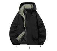 2025 Veste à capuche décontractée pour homme, vêtements de travail en plein air, coupe-vent, léger, confortable, durable, polyvalent, élégant, manteau automne-hiver pour un usage quotidien manteau