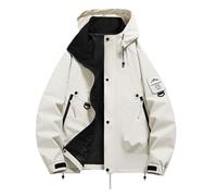 2025 Veste à capuche décontractée pour homme, vêtements de travail en plein air, coupe-vent, léger, confortable, durable, polyvalent, élégant, manteau automne-hiver pour un usage quotidien manteau