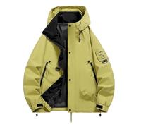 2025 Veste à capuche décontractée pour homme, vêtements de travail en plein air, coupe-vent, léger, confortable, durable, polyvalent, élégant, manteau automne-hiver pour un usage quotidien manteau