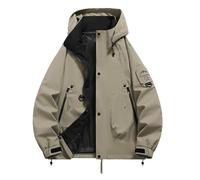 2025 Veste à capuche décontractée pour homme, vêtements de travail en plein air, coupe-vent, léger, confortable, durable, polyvalent, élégant, manteau automne-hiver pour un usage quotidien manteau