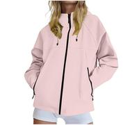 2025 VêTement ImperméAbles Femme Veste Coupe-Vent avec Poches et Doublure ZippéE Manteau Coupe-Vent de Couleur Unie ImperméAbles pour Femmes Veste de Pluie Femmes Sweat Vestes De ExtéRieur Pas Cher