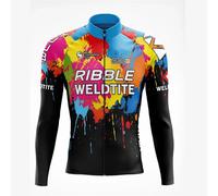 2025 Vêtements de cyclisme équipe Maillot de cyclisme manches longues vélo de route Maillot Ropa Ciclismo respirant encre colorée vélo T-shirt HUUB-Long-8