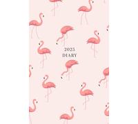 2025 Week to View Diary, Flamingo Pattern Design: Stylish Planner for Home and Office Use