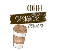 2025 Weekly and Monthly Planner, Designer Journal, Coffee Gives Me Designer Powers: January-December, 8.5"x11", 143 pages, ideal for Designers, drafters, graphic designer