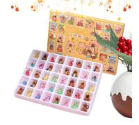 2025 Weihnachtsadventskalender - Capybara Toys Weihnachts Countdown Kalender Mit 24 Überraschungen, Niedliche Figuren Und Dekoration | Festliche Deko Für Baum Fenster Tür Schreibtisch Kinder Erw