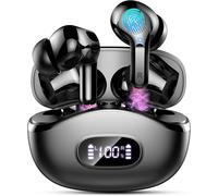 2025 Wireless Bluetooth Headphones, Bluetooth 5.3 Headset With Hi-Fi Stereo Sound, 4 Micro Enc Noise Cancelling, 40H Battery Life, Led Display, Optimal Comfort, Ipx7 Waterproof Wireless Earphones For