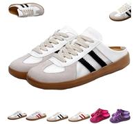 2025 Women's Fashionable Contrast Mesh Design Lace Up Walking Shoes, Comfortable Casual Sports Shoes with Round Toe (Black-B,38)