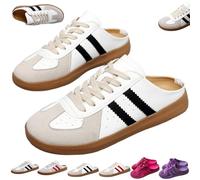 2025 Women's Fashionable Contrast Mesh Design Lace Up Walking Shoes, Comfortable Casual Sports Shoes with Round Toe (Black-A,41)