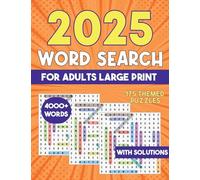 2025 Word Search for Adults Large Print 4000+ Words: Word Search Puzzle Books