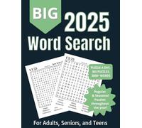 2025 Word Search Puzzle Book: 365 Large Print Themed Puzzles | Great Daily Brain Exercises For Adults, Seniors, and Teens | 8.5x11 inches
