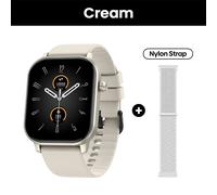 2025 Zeblaze Gts 3 Gps 2.01 "Écran Sport Smartwatch Faire/Recevoir Des Appels Téléphoniques Fréquence Cardiaque Spo2 Suivi Du Stress Montre Intelligente -Cream-B