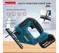 2025Makita DJV182Z 340W scie sauteuse sans brosse 18V sans batterie avec lame de scie poignée de baril sans fil outil électrique de charpentier Portable No battery