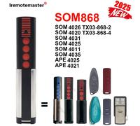 2025New For SOM 868MHz 4020 TX03-868-4 4026 TX03-868-2 Garage Door Remote Control Garage Command Door Opener 4011 4025 4031 4035 1 pcs Clip
