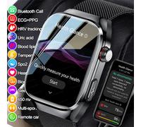 2025New Micro examen physique montre intelligente pour hommes acide urique graisse corporelle cinq organes santé montres Bluetooth appel SmartBracelet Silver Mesh Belt