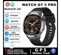 2025New Pengagar Gt5 Pro Montre Intelligente Hommes Hd Amoled Écran Gps Surface De Mouvement Fréquence Cardiaque Bluetooth Appel 1.52 "Smartwatch Ip68.Black.