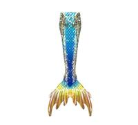 2026-2025 Mode Nouvelle Queue Adulte Femmes Maillot de Bain Poilu, bleu, L