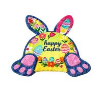 2026 2026 Lapin de Pâques avec paillasson en forme de fesse, absorbant, antidérapant et résistant, tapis en forme de lapin de Pâques en velours cristal, 90 cm/35,4 cm (B, 90 x 50 cm)