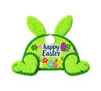 2026 2026 Lapin de Pâques avec paillasson en forme de fesse, absorbant, antidérapant et résistant, tapis en forme de lapin de Pâques en velours cristal, 90 cm/35,4 cm (B, taille unique)