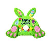 2026 2026 Lapin de Pâques avec paillasson en forme de fesse, absorbant, antidérapant et résistant, tapis en forme de lapin de Pâques en velours cristal, 90 cm/35,4 cm. (E, 90 x 50 cm)