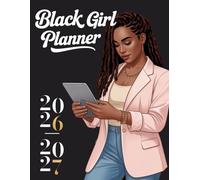 2026-2027 Black Girl Planner: Large Print Two Page Organizer with Holidays and Inspirational Quotes, 2 year Calendar (January 2026 To December 2027) for African American Women | Size 8.5" x 11"
