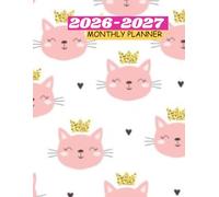2026-2027 CAT MONTHLY PLANNER-TWO YEAR AGENDA: This has CONTACT, BIRTHDAY LOG, TO-DO LIST,