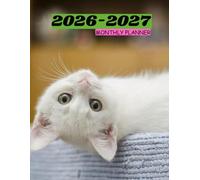 2026-2027 CATS MONTHLY PLANNER-TWO YEAR AGENDA: This has CONTACT, BIRTHDAY LOG, TO-DO LIST,