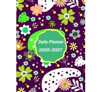 2026 2027 Daily Planner One Page Per Day: 8.5" x 11" Large With Space for Top 3 Work Priorities - Work To-Do List - Top 3 Personal Priorities - Personal To-Do List - Notes