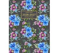 2026-2027 Large Print Monthly Planner: 2-Year On Time Planning All in One with Beautiful Watercolor Floral Cover Including Inspirational Quotes and U.S. Federal Holidays.