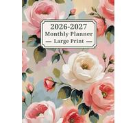 2026-2027 Monthly Planner Large Print: Two Year Calendar, UK & USA Holidays, Big Daily Blocks for Your Appointments & Reminders