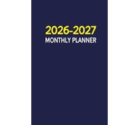 2026-2027 Monthly Planner Small Size: Two-Year Organizer from January 2026 Through December 2027 | Blue Cover
