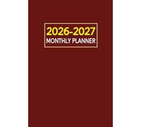 2026-2027 Monthly Planner: Two-Year Schedule Organizer from January 2026 Through December 2027 | 6 x 9 In | Red Cover