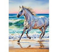 2026-2027 Monthly Planner- White Wild Horse 2 Year Monthly Planner: Watercolor Illustrated Cover