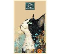 2026-2027 Pocket Planner for Cat Lovers: 2-Year Mini , 4" × 6.5" inch ,60 Pages - Organizer for Daillly Notes & Planss