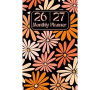 2026-2027 Pocket Planner: Minimalist Monthly Organizer with Retro Flower Cover | Compact 2-Year Calendar with Goals, Notes, Contacts, US Holidays and more!