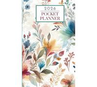 2026-2027 Pocket Planner: Two-Year Monthly Calendar January 2026 to December 2027 / Floral Cover /Small Size 4” X 6.5”