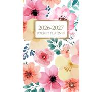 2026-2027 Pocket Planner: Two-Year Organizer from January 2026 to December 2027 with 24-Month Planning including US Federal Holidays and Password ... Flowers Cover in Small Size for Purse or Bag
