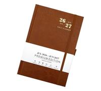 2026-2027 PU Daily Journal 2026-2027 Planificateur académique quotidien avec fermeture à bande élastique 384 pages pour la gestion des notes de plan Planificateur étanche