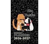 2026-2027 Small Size Monthly Planner: 5x8 Inches of Two Years Calendar Schedule Organizer January to December with Holidays Stay Pawsitive Cover